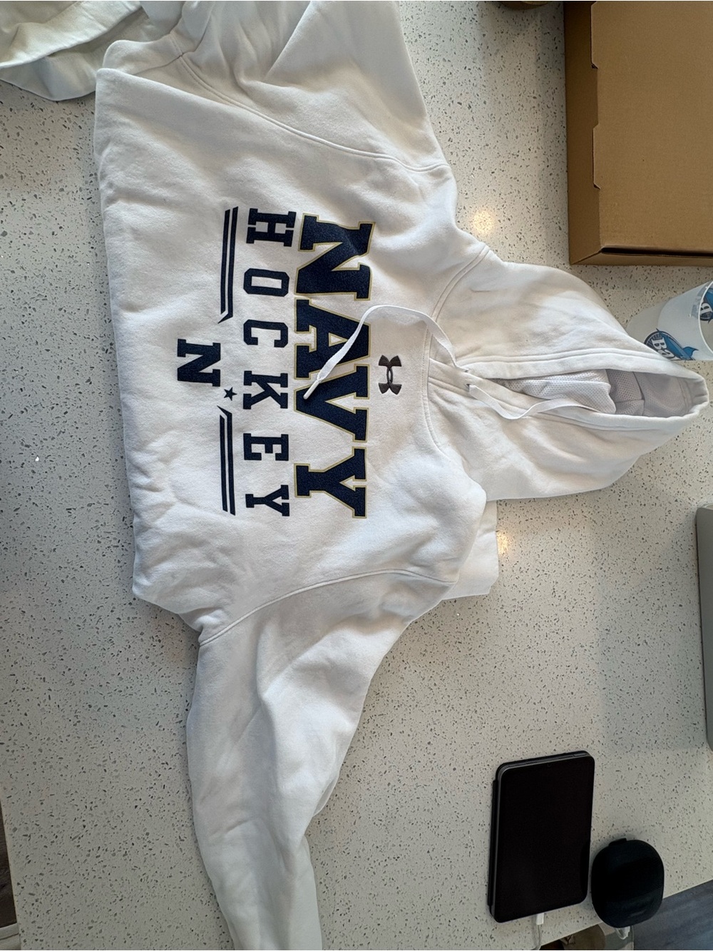 Navy Hockey Hoodie